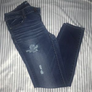 Distressed jeans